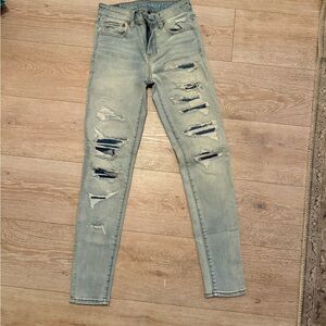 Distressed Light Blue Women's Jeans